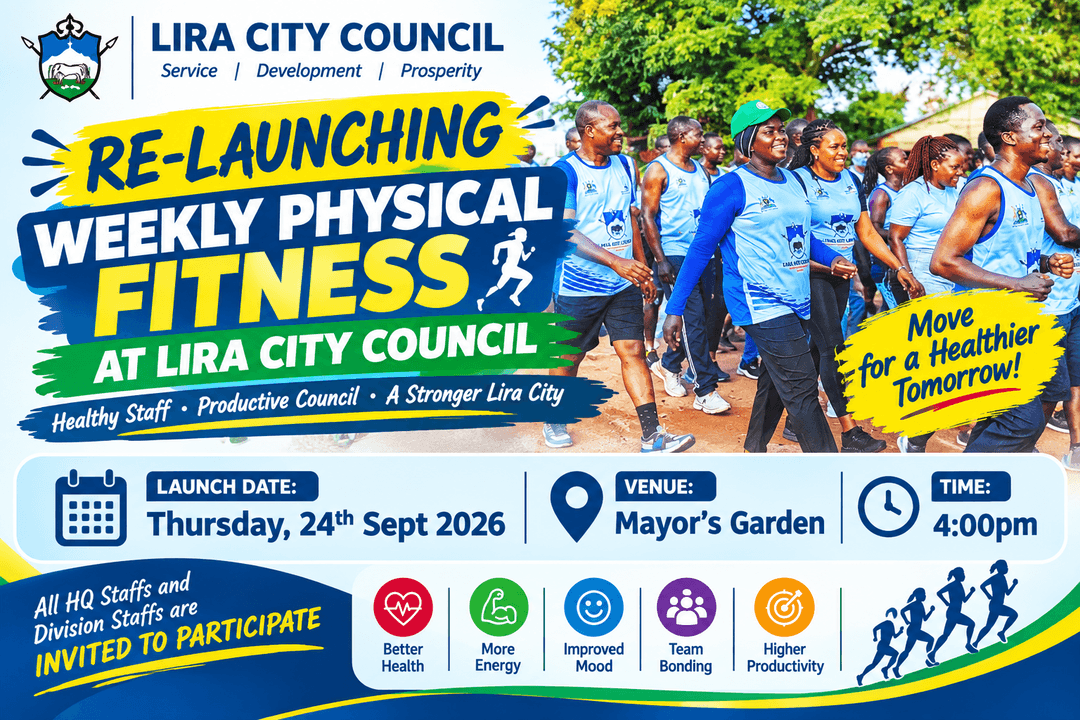 Re-launching Weekly Physical Fitness at Lira City Council